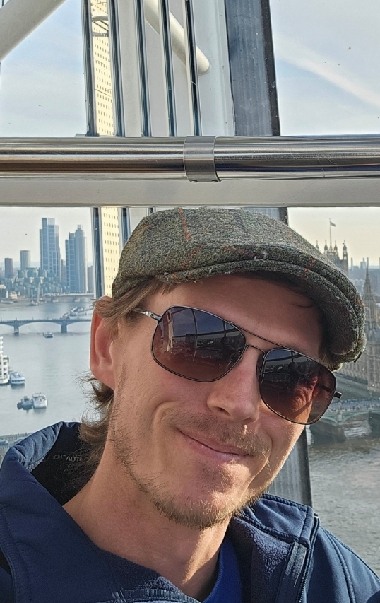 Shane Thomas Strough — London Eye with view of Thames and Parliament